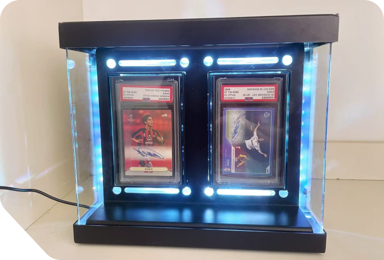 2-Card Aluminium Premium PSA Card Display Case (PRE-ORDER ONLY)