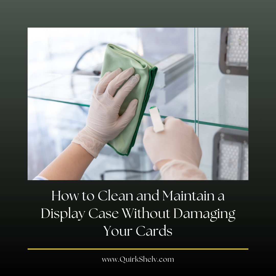 How to Clean and Maintain a Display Case Without Damaging Your Cards - QuirkShelv