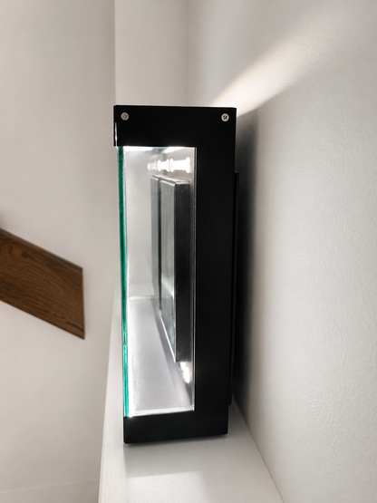 QuirkShelv™ Aluminum 2-Card Display Case for Graded Cards