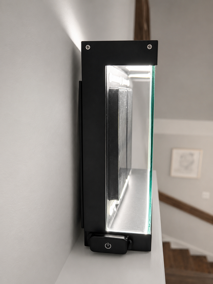 QuirkShelv™ Aluminum 2-Card Display Case for Graded Cards