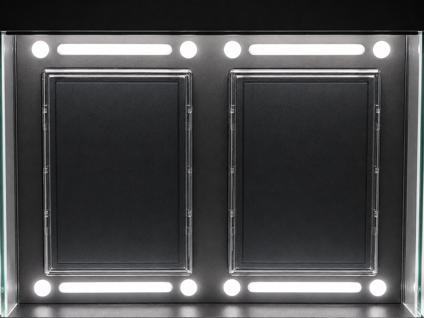 QuirkShelv™ Aluminum 2-Card Display Case for Graded Cards