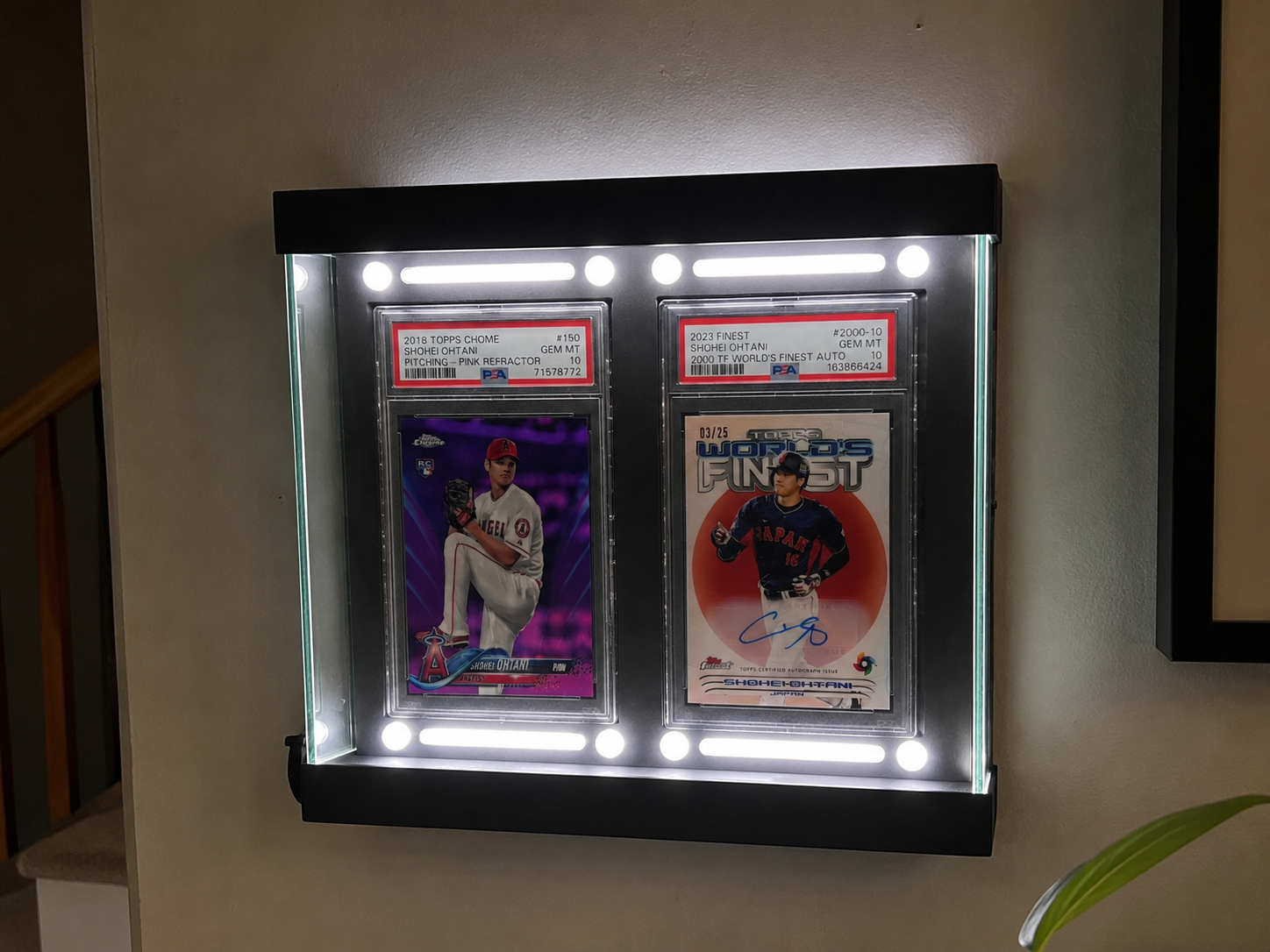 25 card display case How to level up your like a pro #3d #pokezeus #vendor #cardshow #pokemon This baseball bat display case is made of real UV Protected glass and supported by real wood moulding 2-Card Aluminum Graded Trading Card