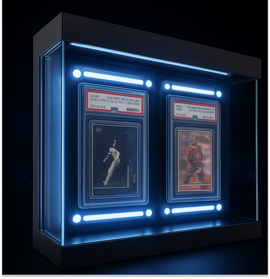 2-Card Aluminium Premium PSA Card Display Case (PRE-ORDER ONLY)